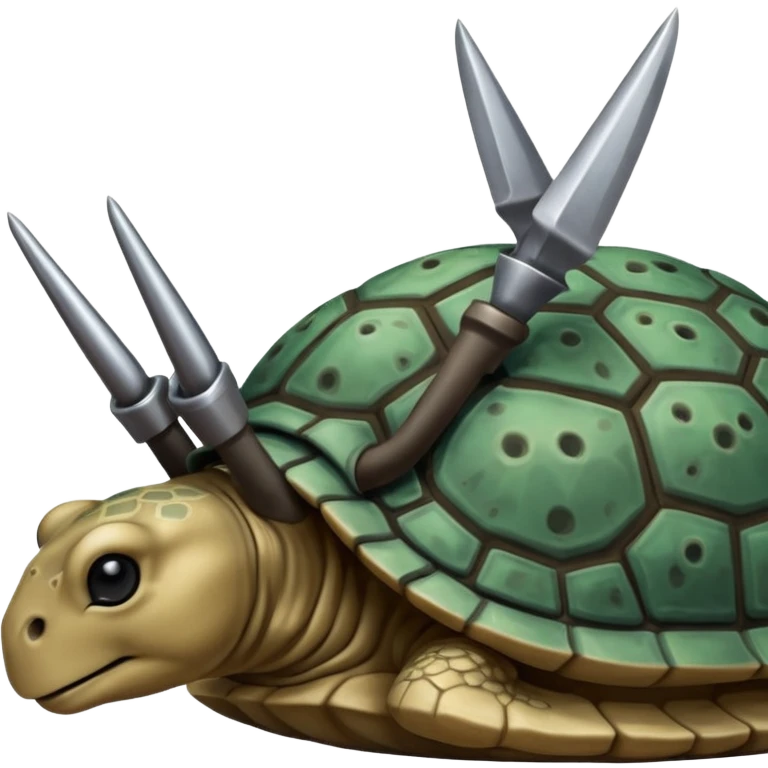 close up spurs on a turtoise emoji