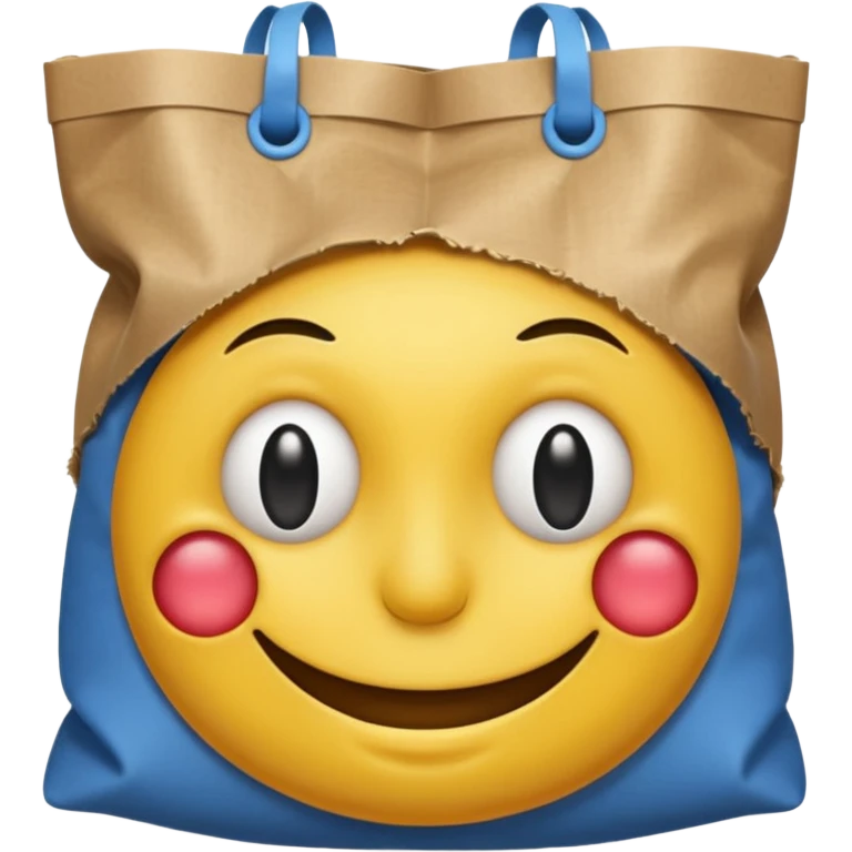 smiley with bags under eyes emoji