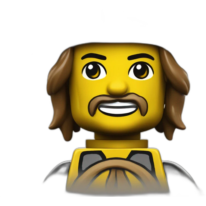 Lego classic pirate minifigure yellow skin simple smile face emoji