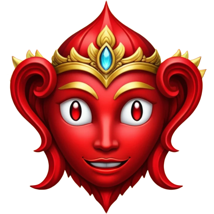 Glitter red Darkhold emoji