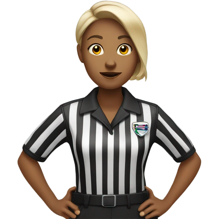 Female referee  emoji