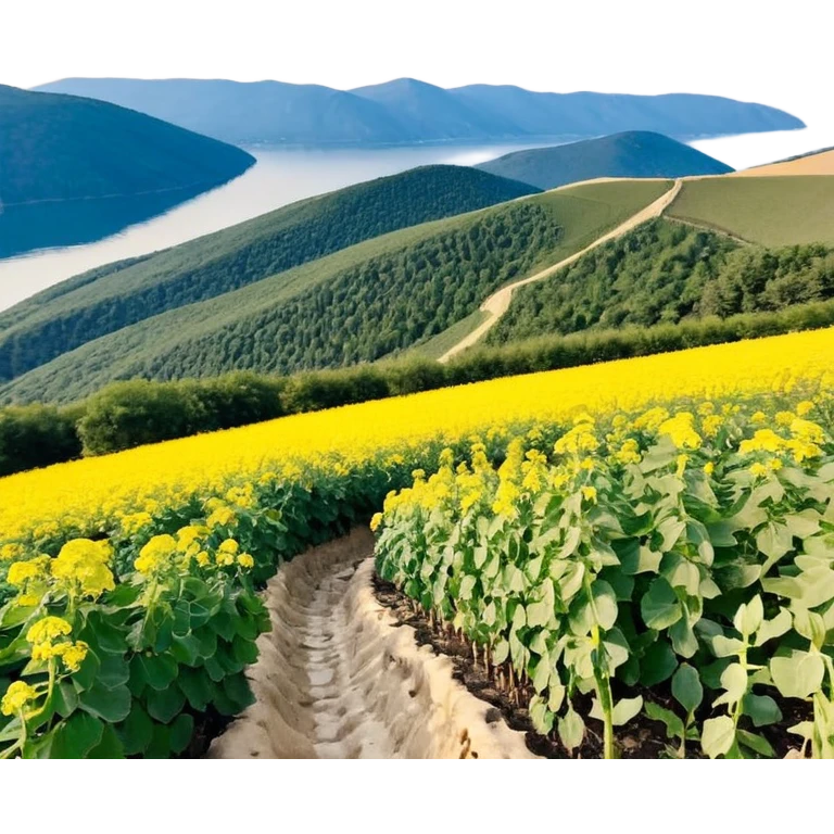 Смешной зверёк, сделанный из шерсти, с большими круглыми глазами, большими мохнаиыми ушами, пузатенький, на кривых волосатых ножках, в волосатых ручках авоська с апельсинами. emoji