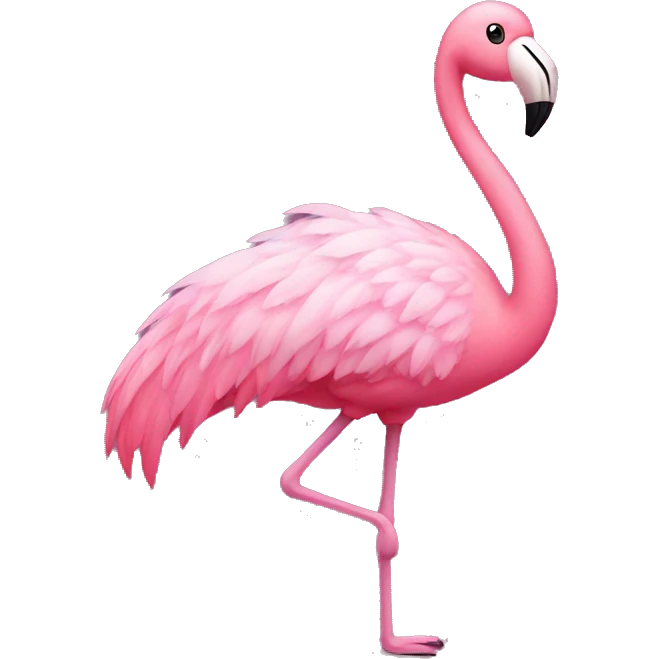 Flamingo wearing tutu emoji