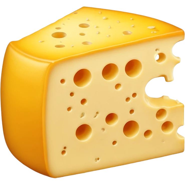 Cheese with a toupe emoji