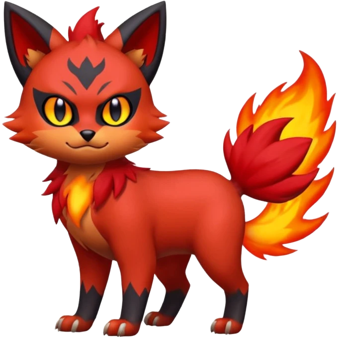  -Litten-Zorua-Fakémon-hybrid-creature (full body)  emoji