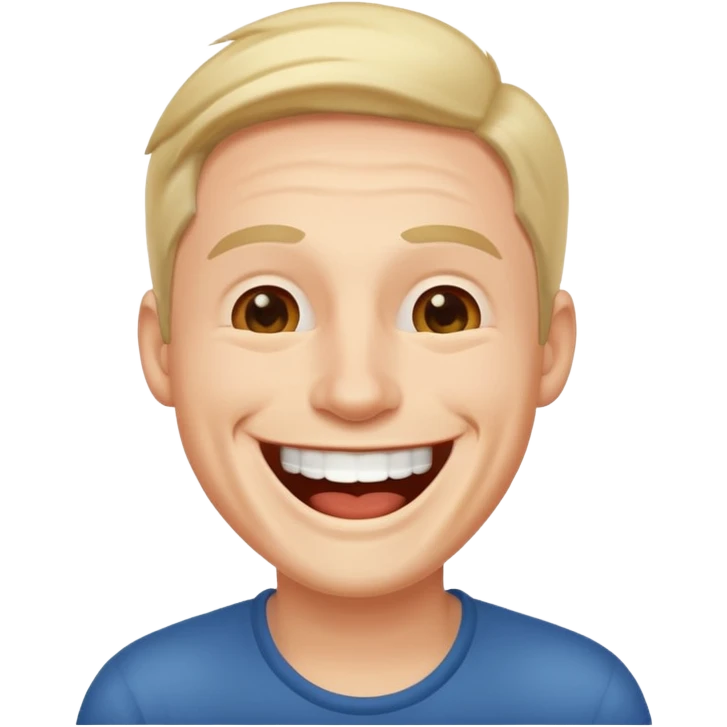 man laughing like he knows everything emoji