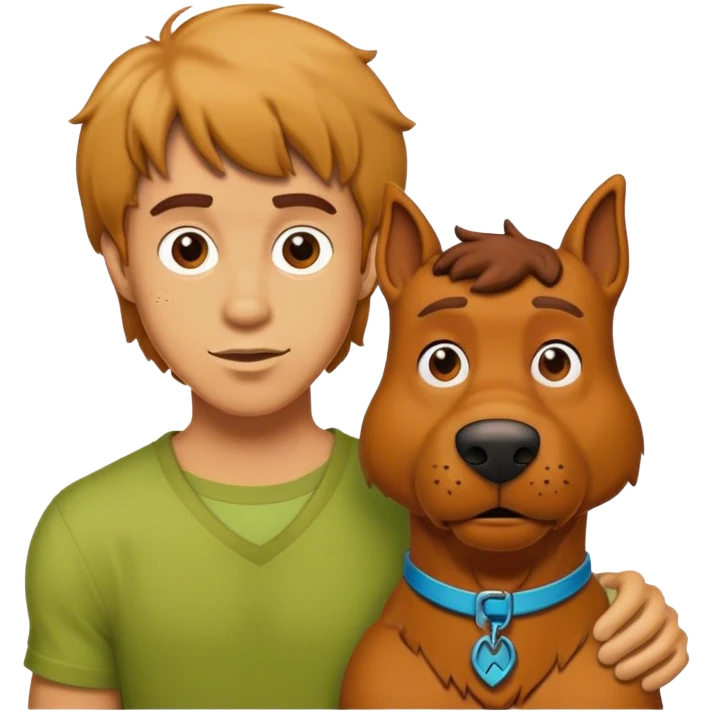 Shagui y Scooby doo emoji