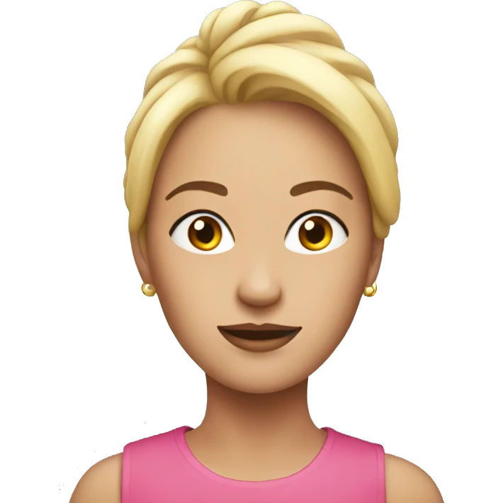 Woman pink emoji