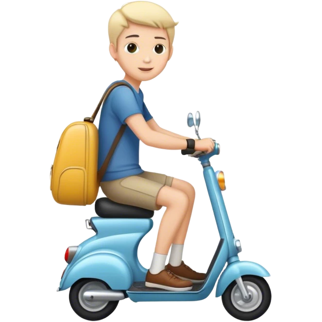 riding a scooter emoji