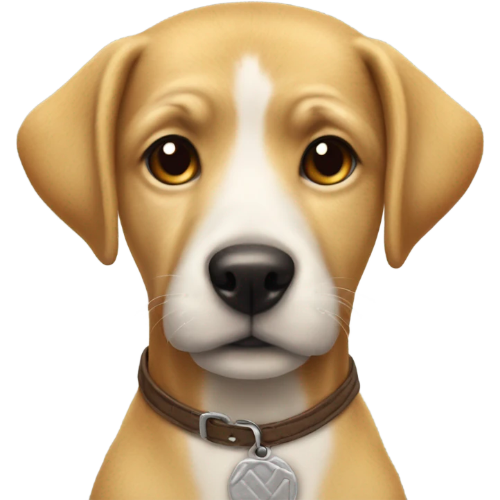 Dog with a cookie ￼ emoji