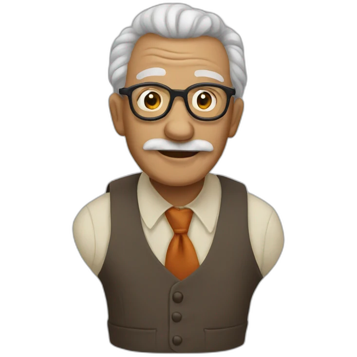 Puppet grandfather emoji