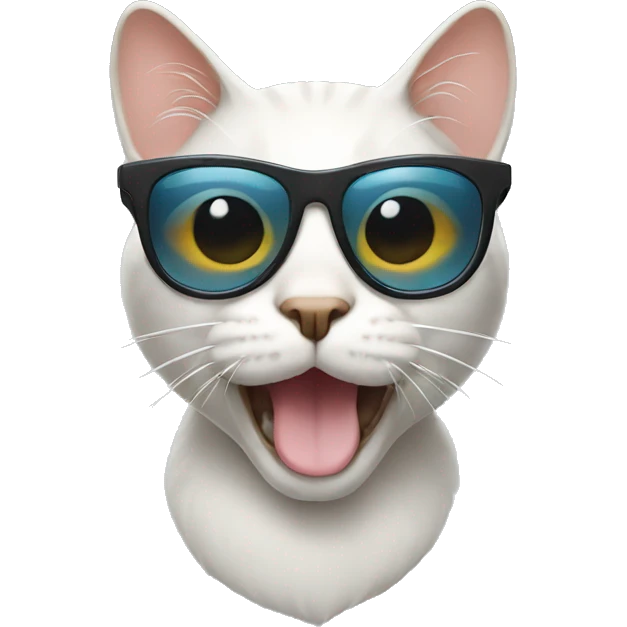 Cat with sunglasses emoji