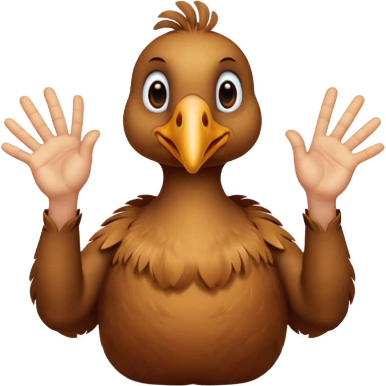 dodo crossing fingers emoji