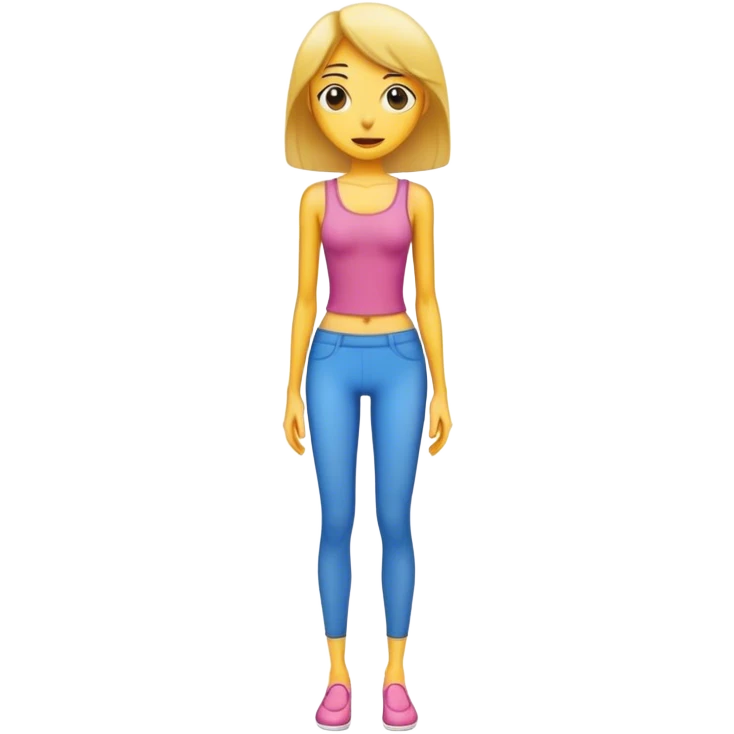 a lady that is skinny emoji