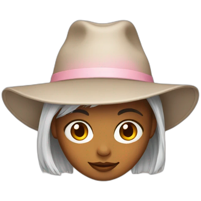 Girl with hat emoji