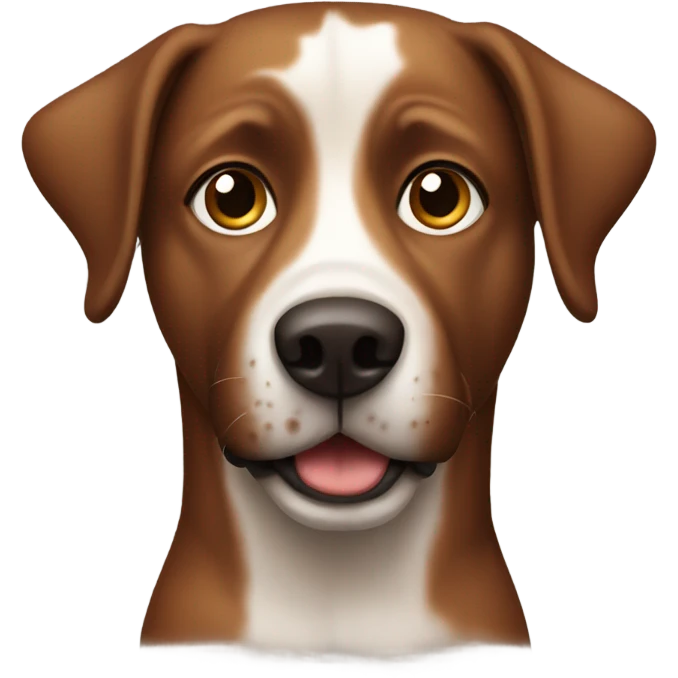 brown dog with dark browm spots emoji