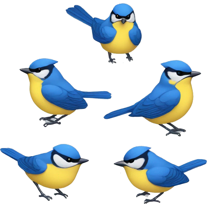 Blue tits emoji