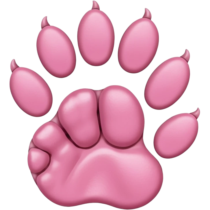 Cat paw with six toes emoji