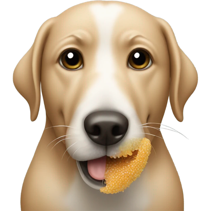 Dog eat mites  emoji