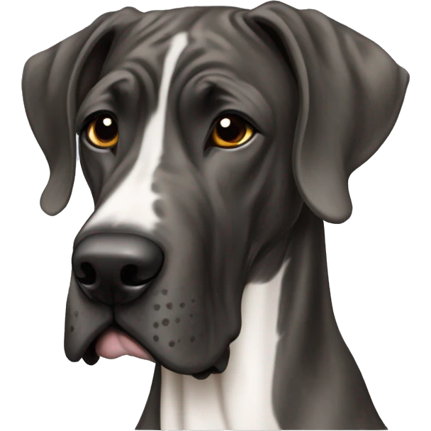 Brindle color, Great dane dog emoji