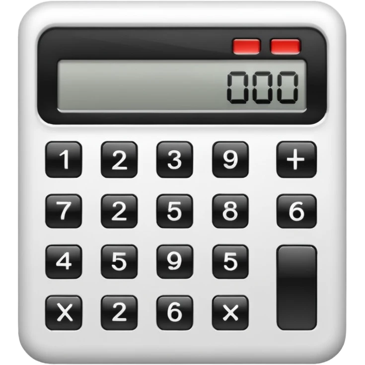 white calculator emoji