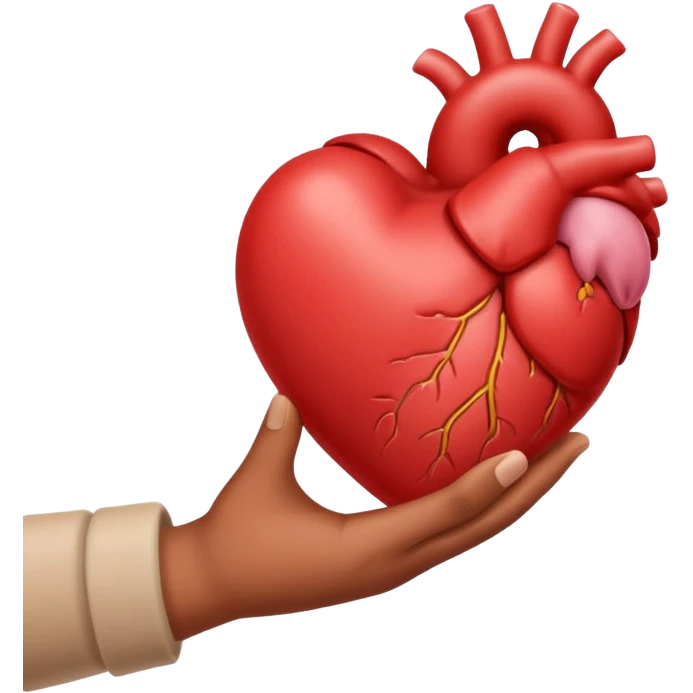 серде в руке emoji