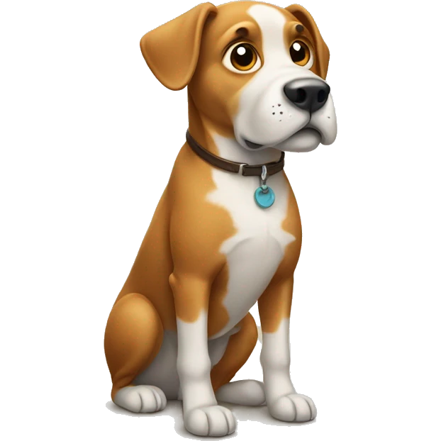 Dog with two legs emoji