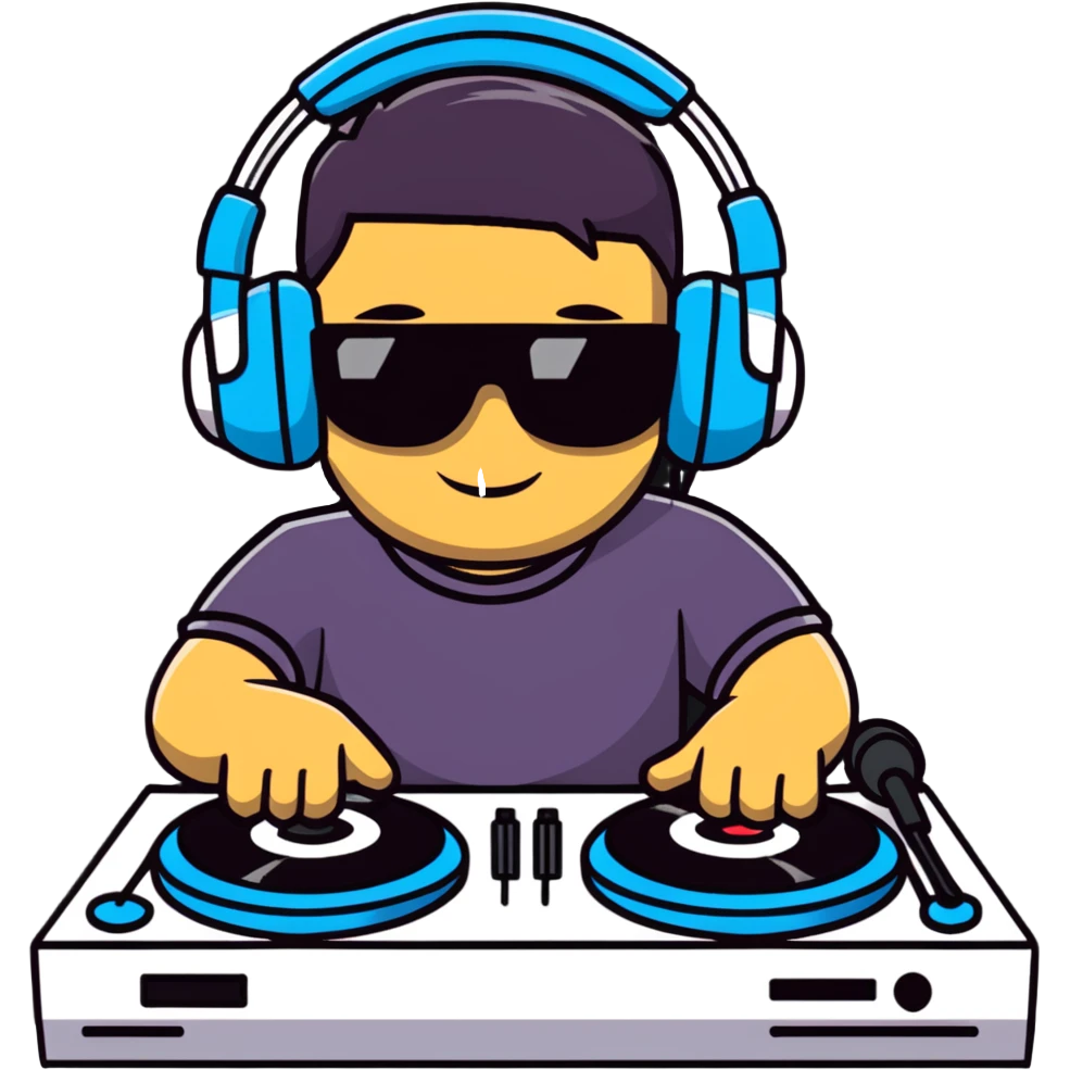 DJ mixing music emoji