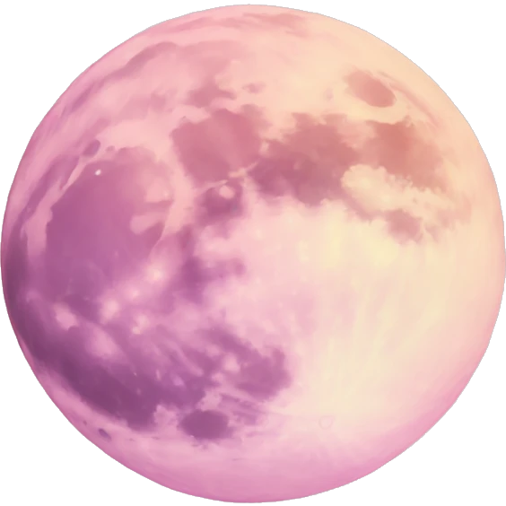 pastel pink moon emoji