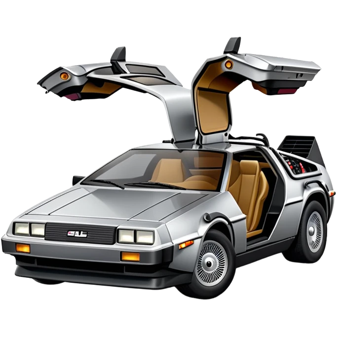A back to the futur delorean emoji