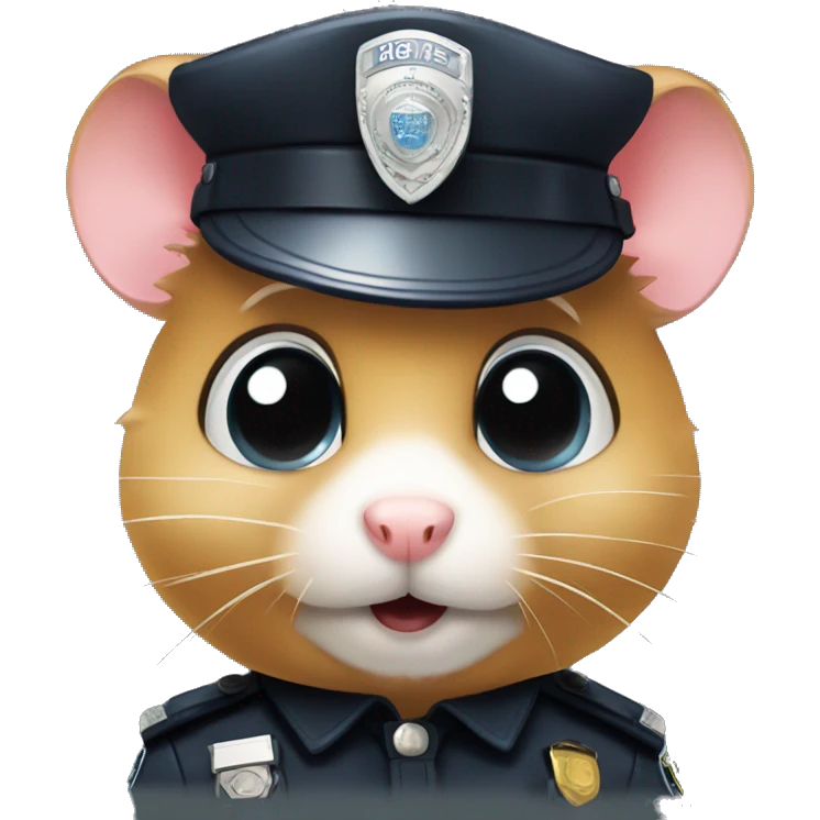 hamster cop emoji