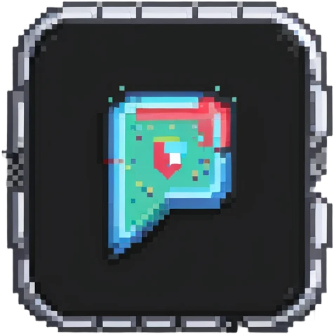 YouTube creator badge with silver play button and pixel art details emoji