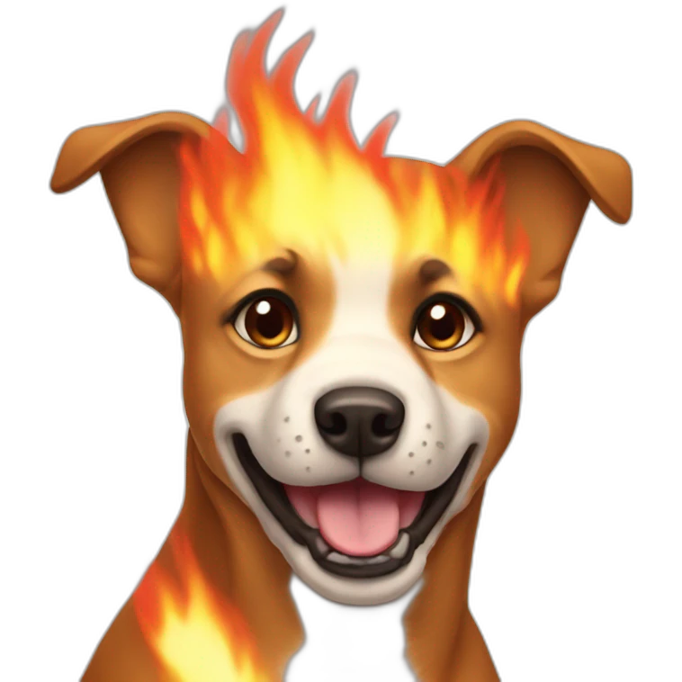 dog fire emoji