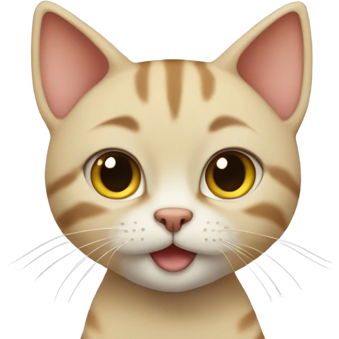 Cute khao manee cat emoji