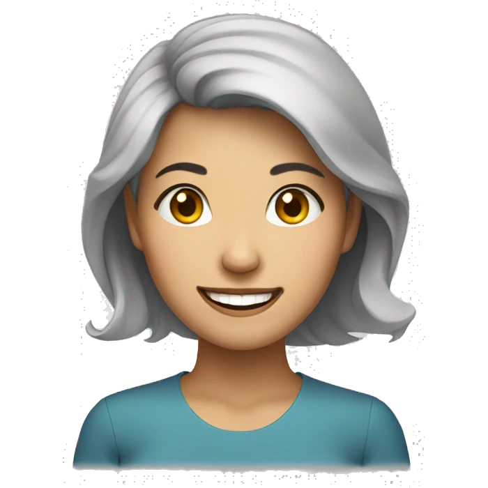 Vietnamese woman smiling emoji