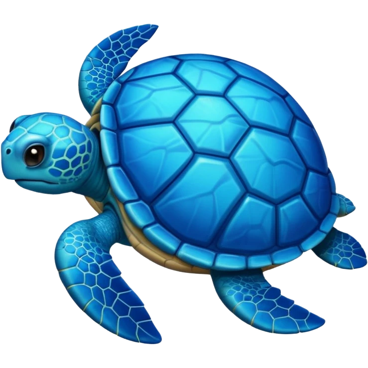 an apple-emoji blue turtle emoji