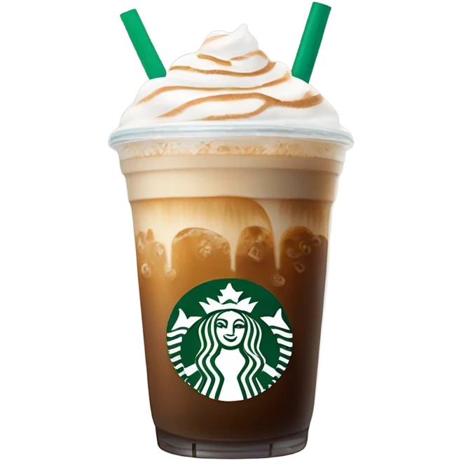 Starbucks iced latte emoji