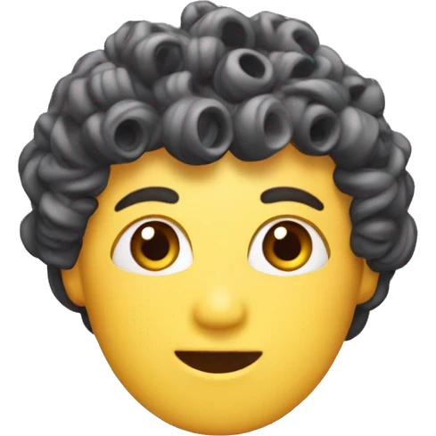 a plastic curler emoji