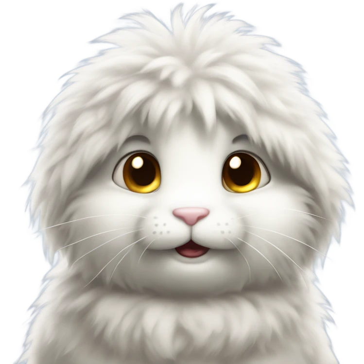 Fluffy bunny. Cuteness bunny attack with no violence, purely cuteness emoji