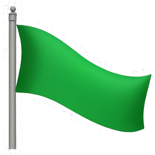 Green flag emoji