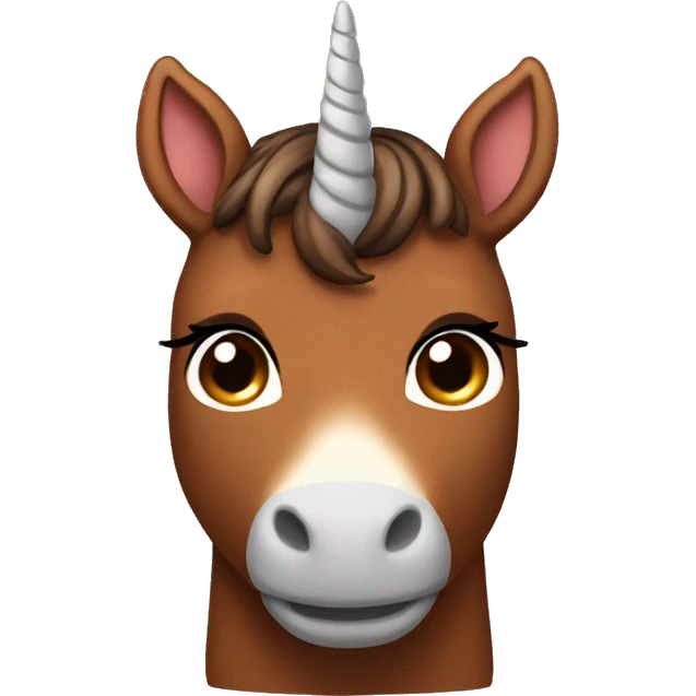 Brown unicorn  emoji