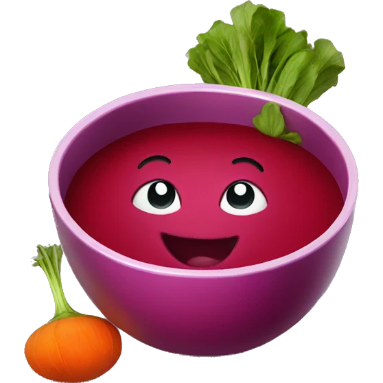 happy beet soup emoji