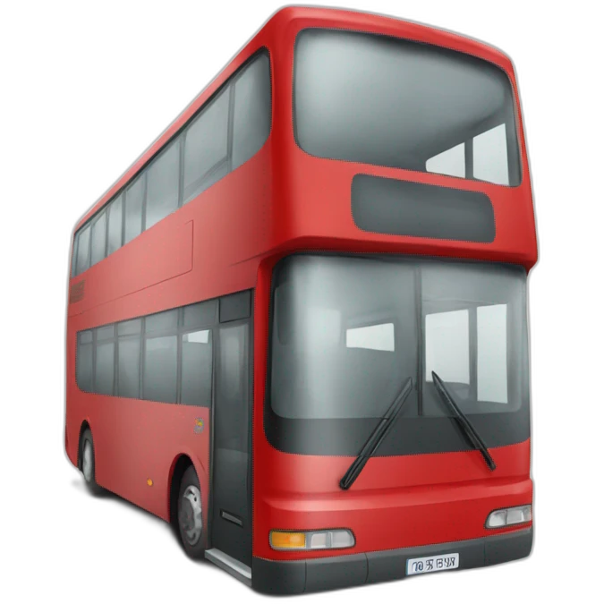 autobús rojo emoji