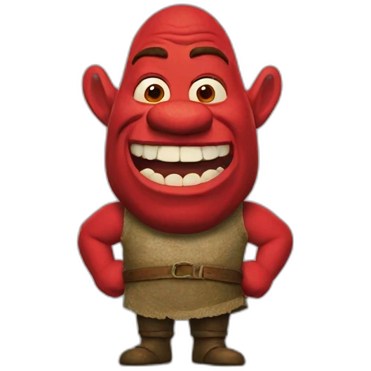 red-shrek emoji