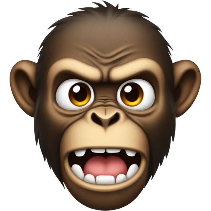 Angry monkey emoji