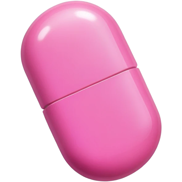 one pink Pillule emoji