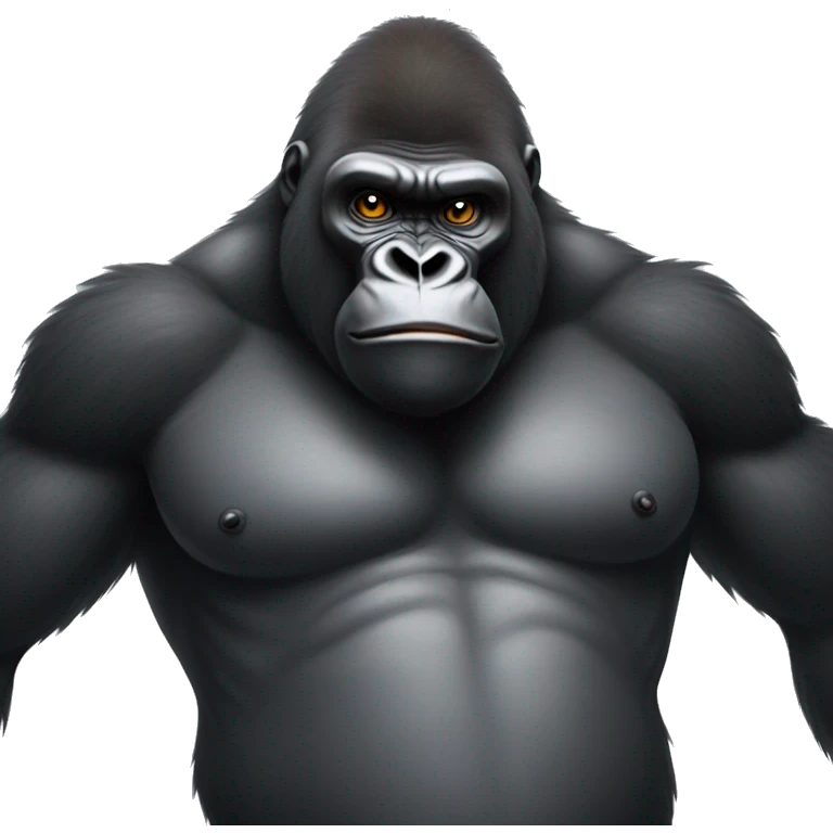 gorilla with fart cloud behind him emoji