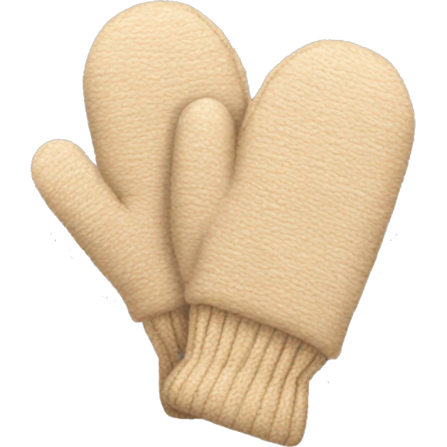 Beige mittens emoji