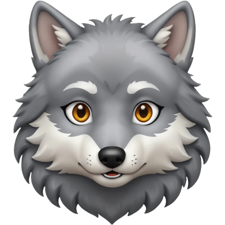 Wolf in love emoji