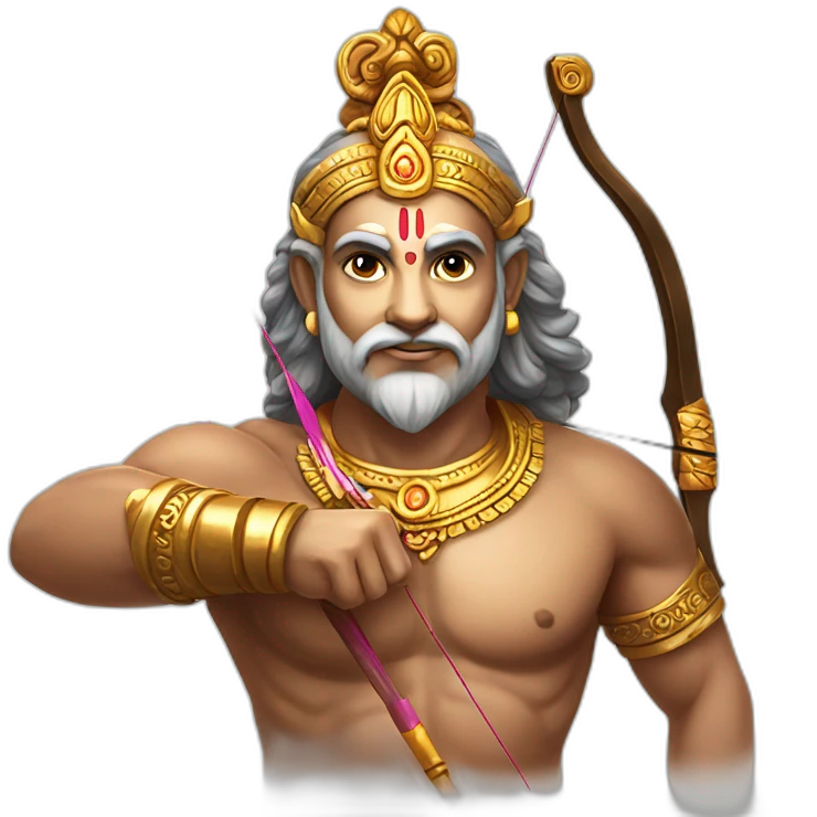 Shri ram ji with bow and arrow emoji